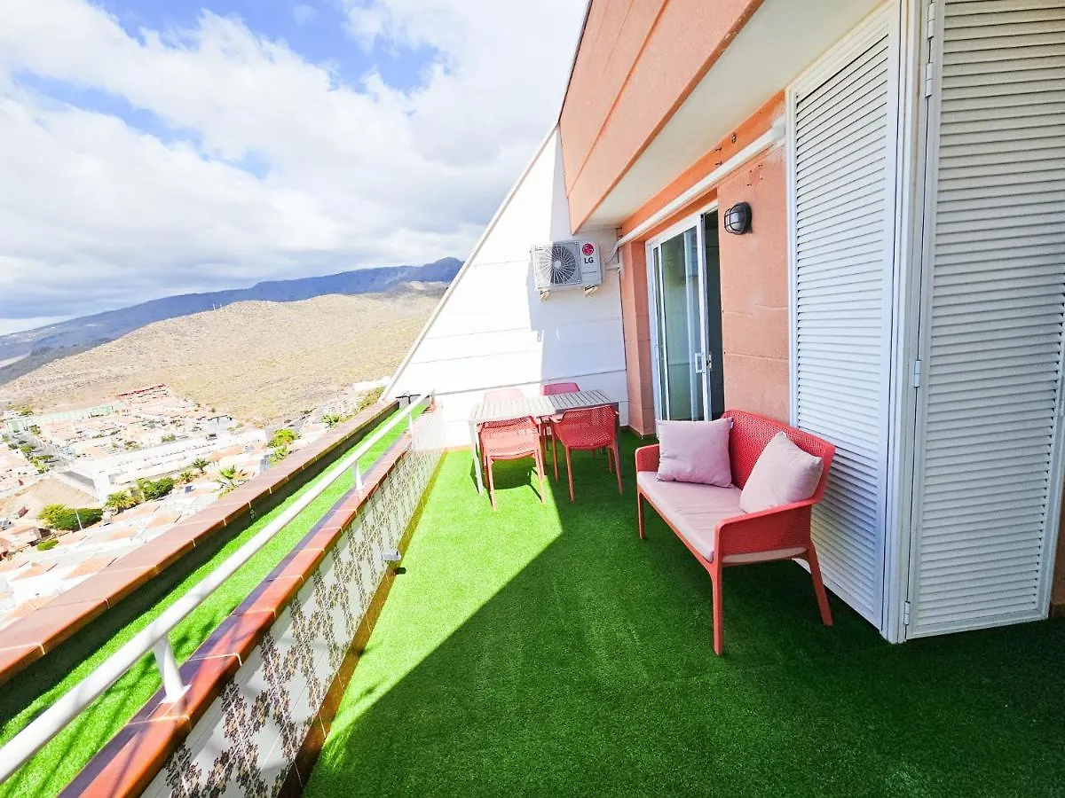 Lägenhet Luxury Sunset 408 Heated Pool With Air Condition And Sea Views Costa Adeje