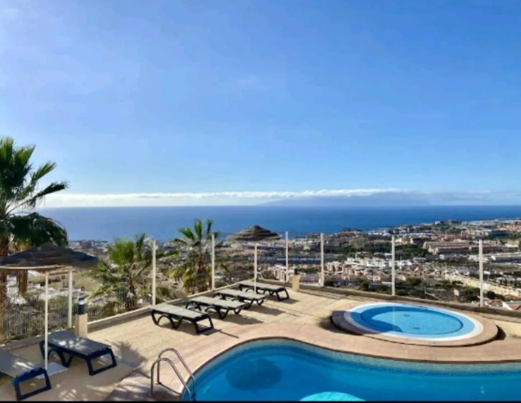 Lägenhet Luxury Sunset 408 Heated Pool With Air Condition And Sea Views Costa Adeje