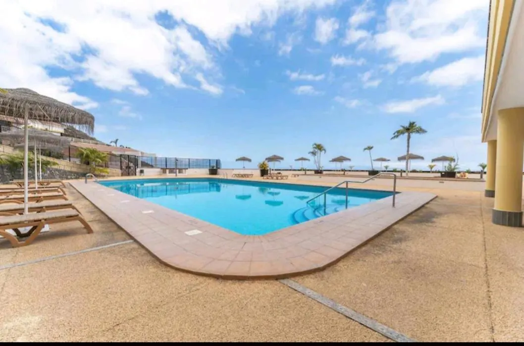 Lägenhet Luxury Sunset 408 Heated Pool With Air Condition And Sea Views Costa Adeje